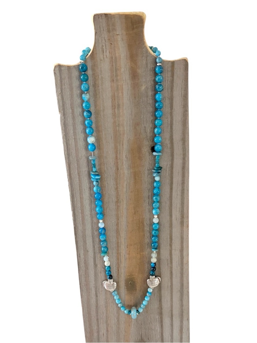 Blue Apatite Mala Necklace